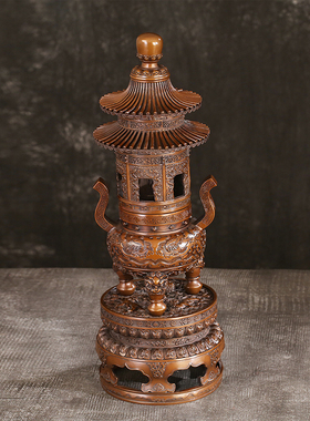 办公室铜鼎紫铜香薰炉家用