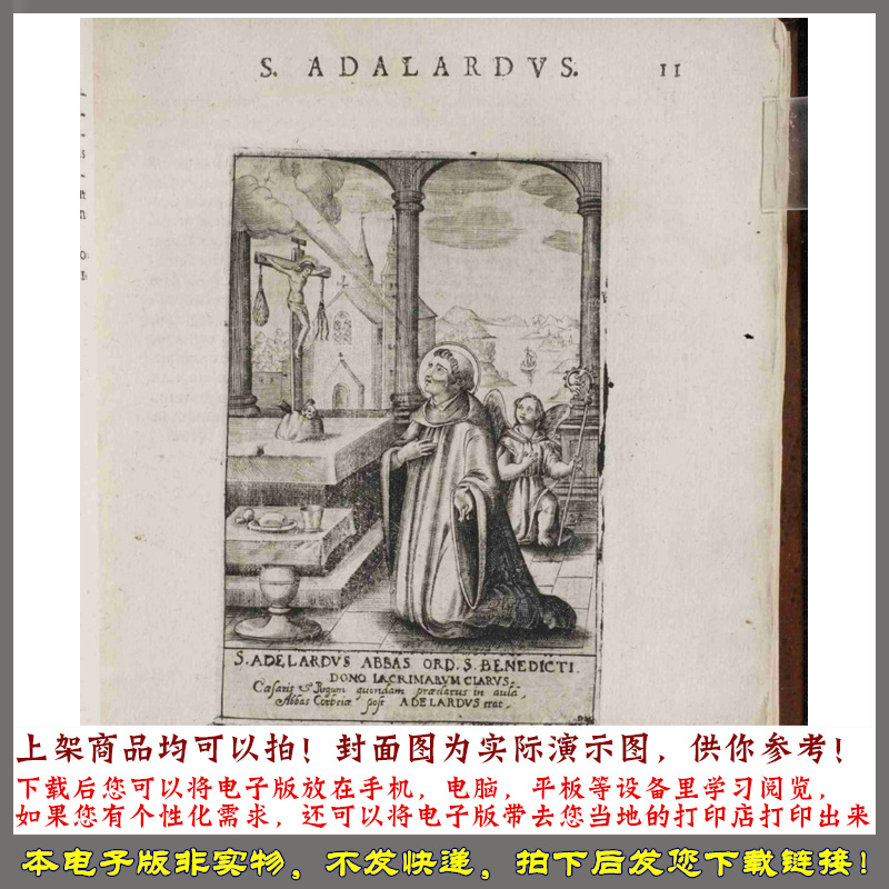 1625年卡尔斯坦格尔圣本笃的圣徒的画像附他们生平颂歌-图2