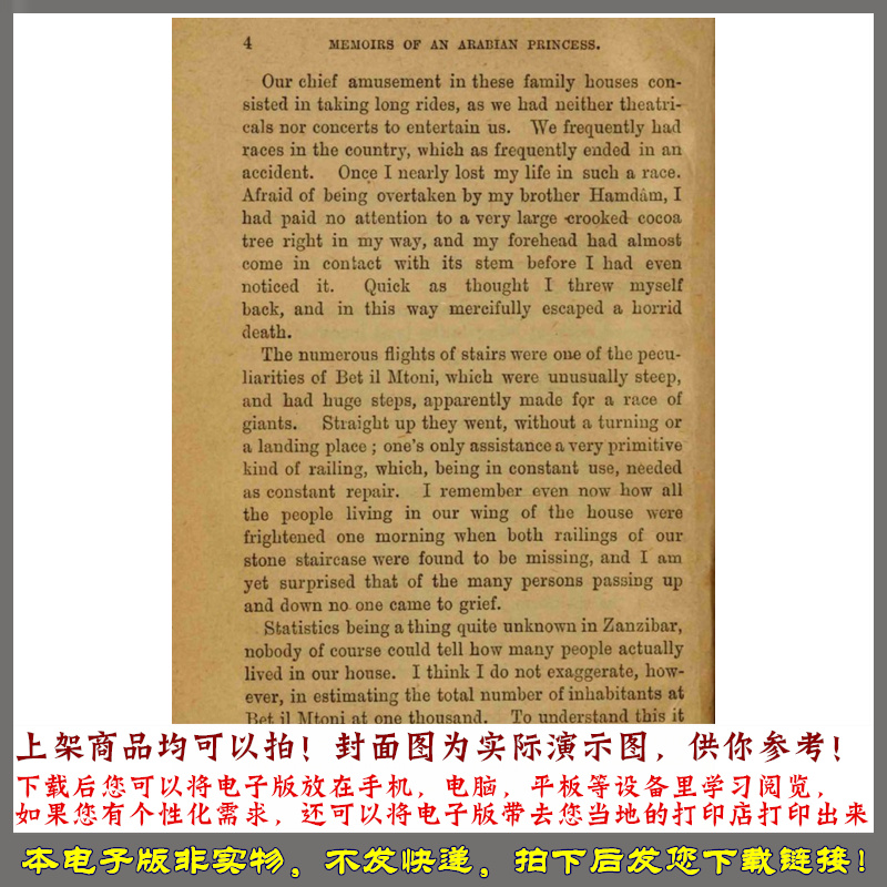 1888年 阿拉伯公主艾米丽鲁伊特回忆自传 - 图2