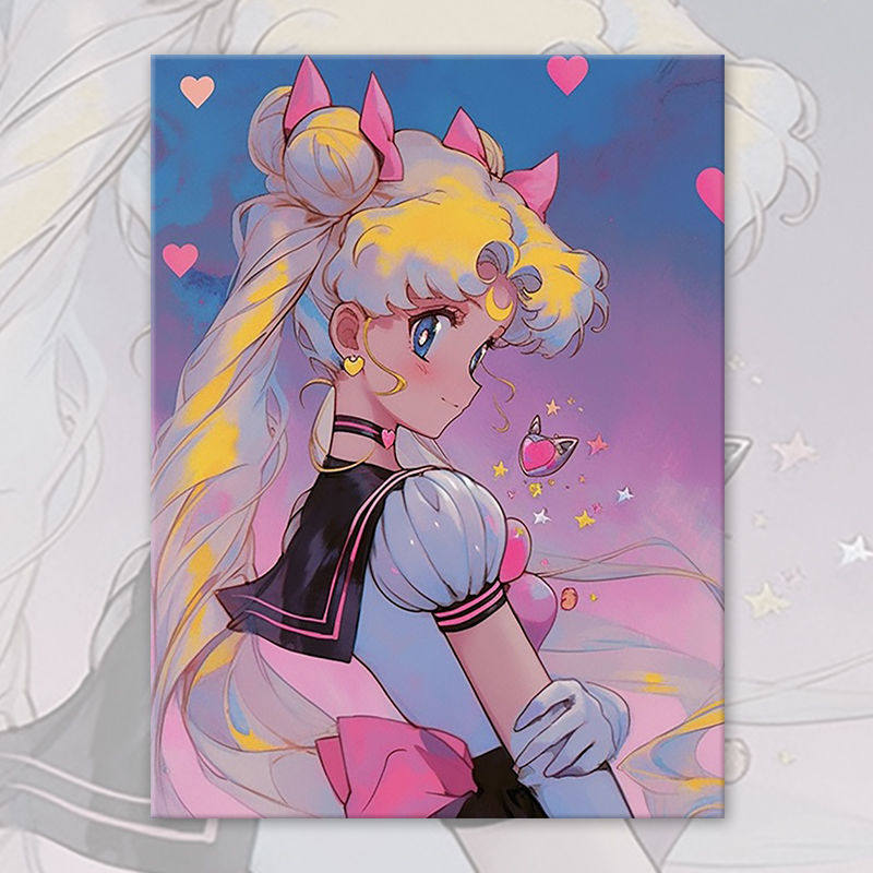 美少女战士十字绣2025年新款满钻手工diy贴钻带相框卧室钻石画,淘宝优惠券,粉丝福利购,淘宝优惠卷