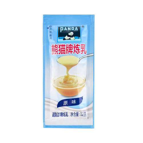 熊猫炼乳12g*60小包装家用夹心吐司面包馒头奶茶专用烘培咖啡伴侣 - 图3