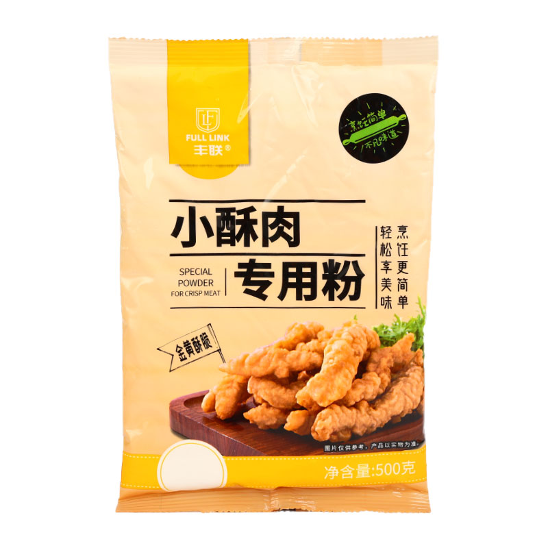 丰联小酥肉专用粉500g家用酥脆粉炸小苏肉调味料炸鸡裹粉酥肉淀粉-图3