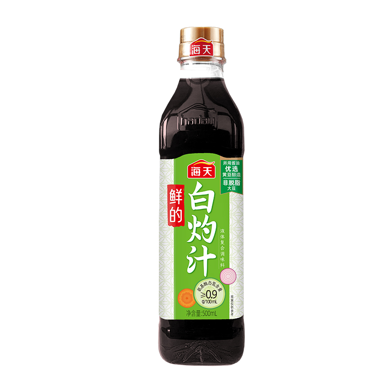 正宗海天鲜的白灼汁500ml 家用凉拌海鲜蒸鱼豉油提鲜白勺汁旗舰店 - 图0