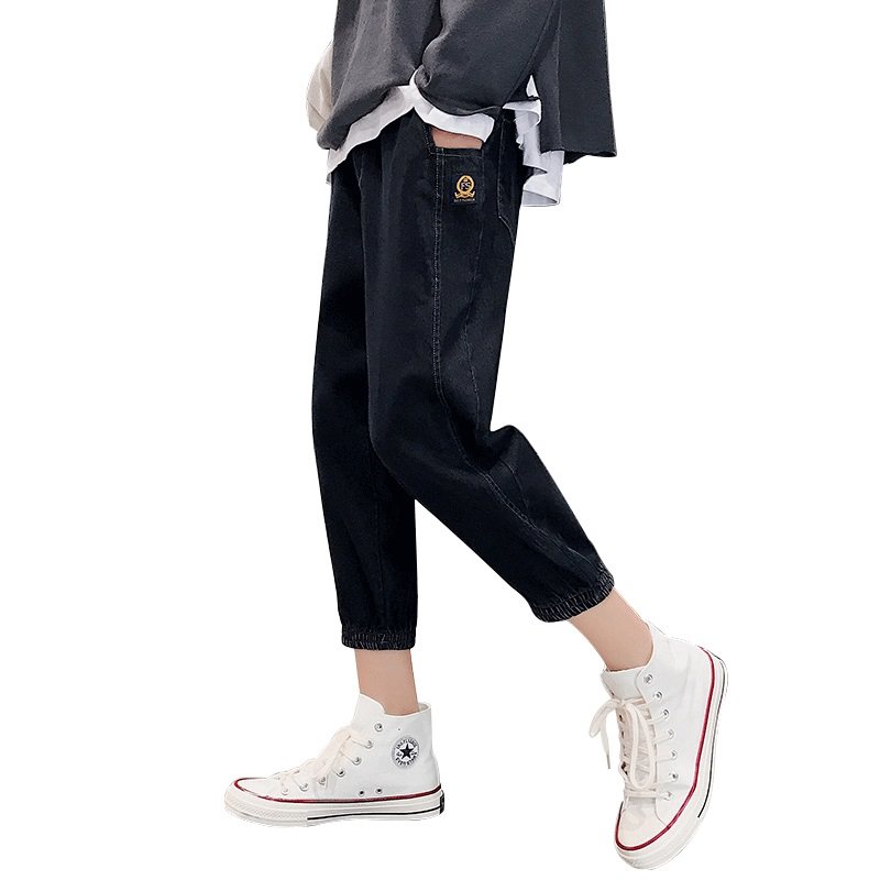 七分潮牌宽松抖音网红百搭牛仔裤 男势牛仔裤