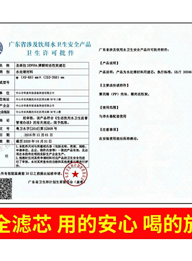 家用净水器T33活性炭2分口感滤芯