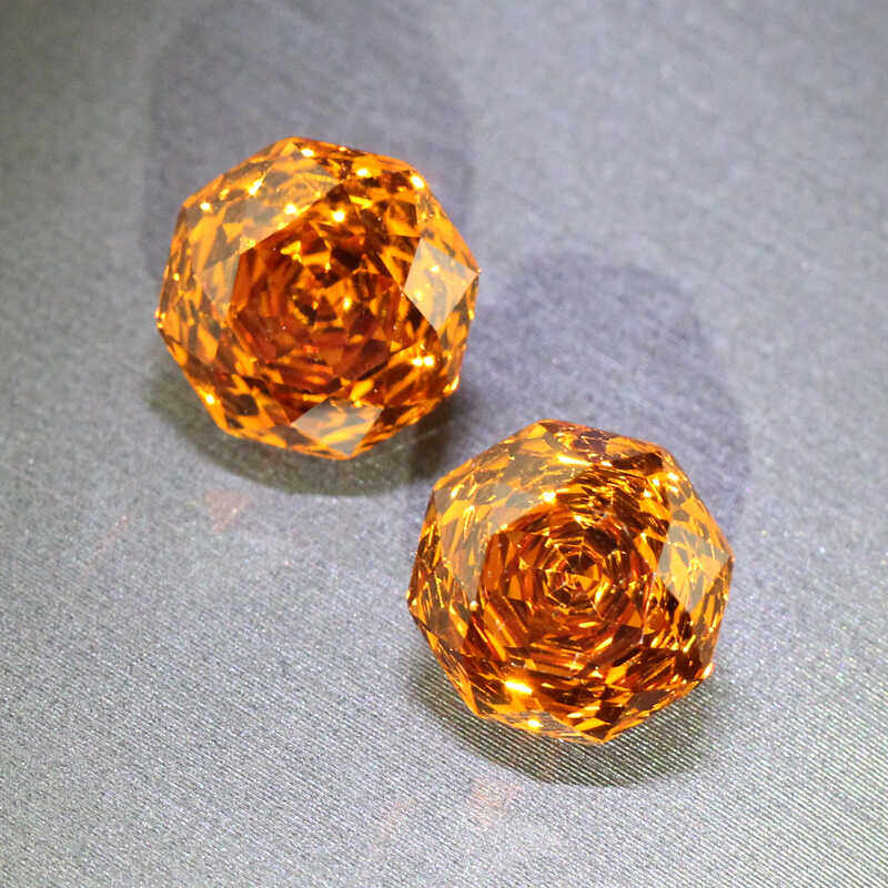 High precision cut Corolla rose cut Fanta stone loose stone