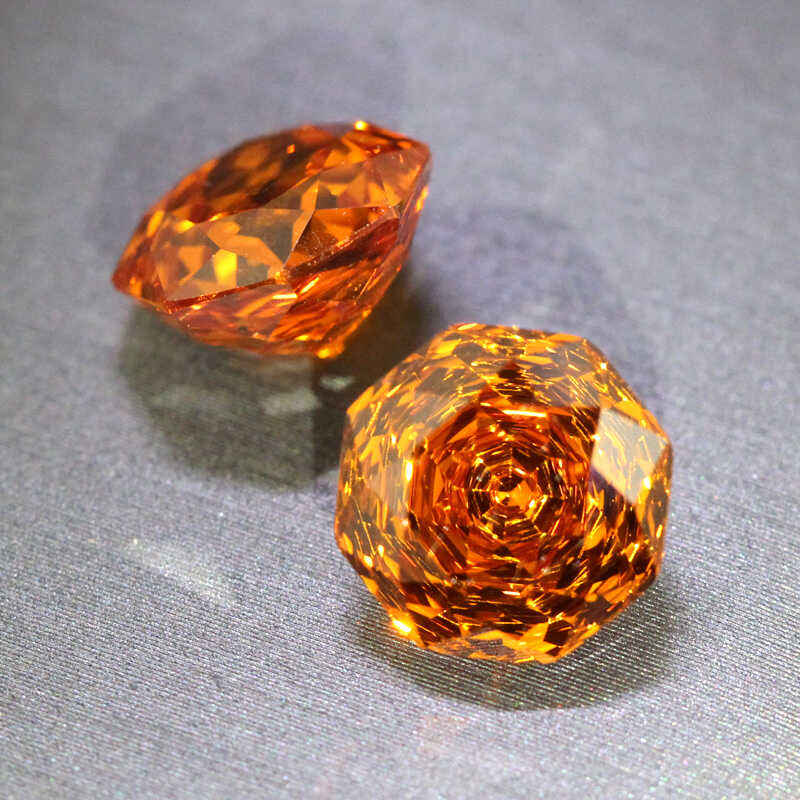 High precision cut Corolla rose cut Fanta stone loose stone