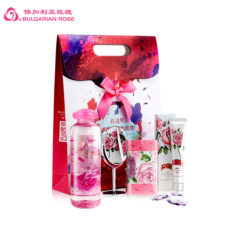 保加利亚大马士革玫瑰纯露女爽肤水 bulgarianrose面部护理套装
