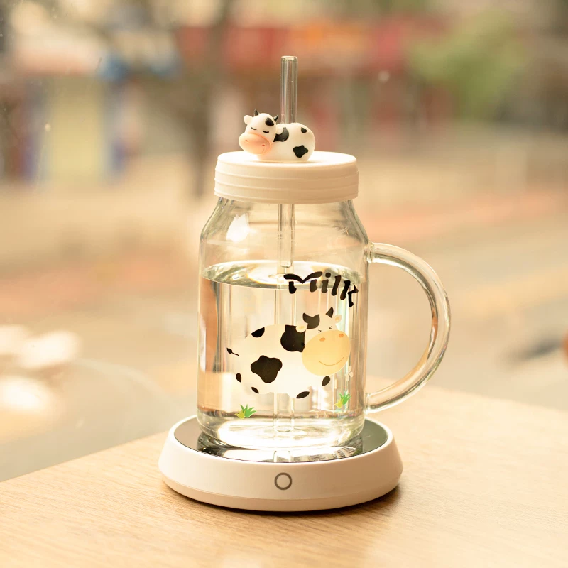 Children's capacious tea cup, measuring cup, glass straw