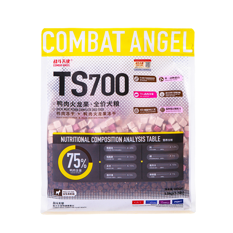 COMBAT ANGEL战斗天使TS700鸭肉火龙果低敏清火狗粮法斗柯基犬粮 - 图3