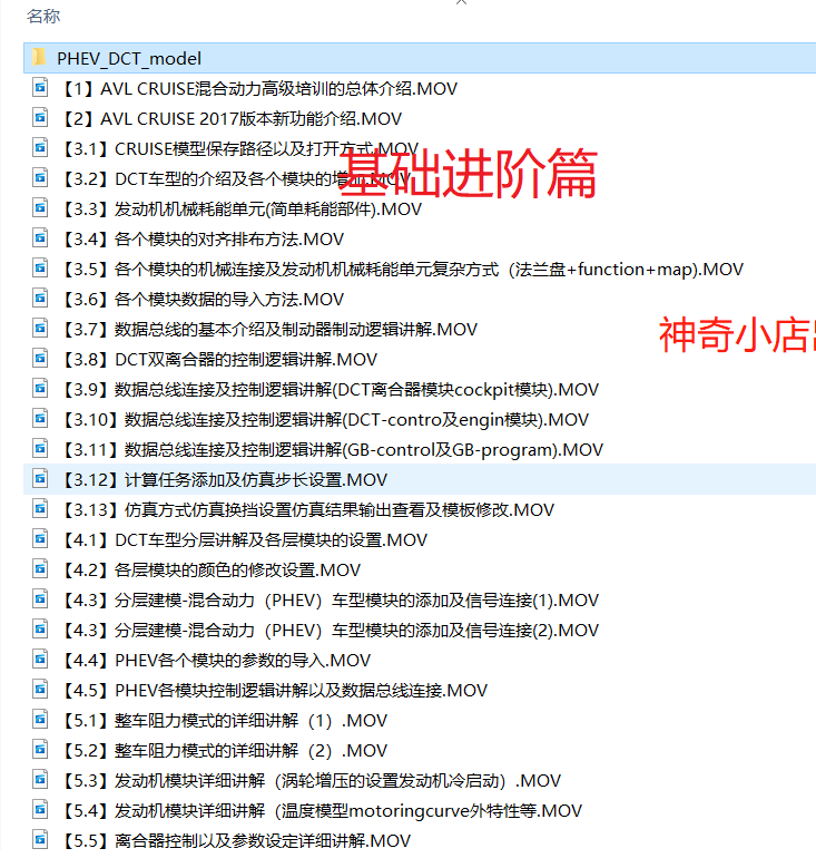 汽车仿真软件AVL Cruise视频教程培训资料模型/Simulink联合仿真 - 图0