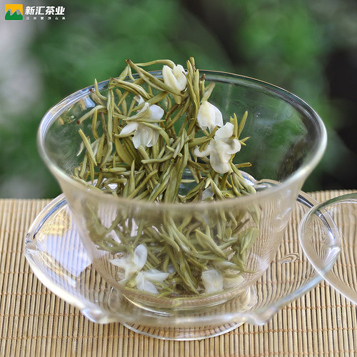 四川茉莉花茶2025新茶蒙顶山碧潭浓香型细芽甘露飘雪散装茶叶500g - 图2