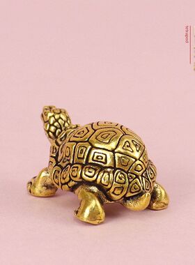 霸下龙龟黄铜工艺品摆件家居摆件景区摆摊小乌龟富甲天下龟壳