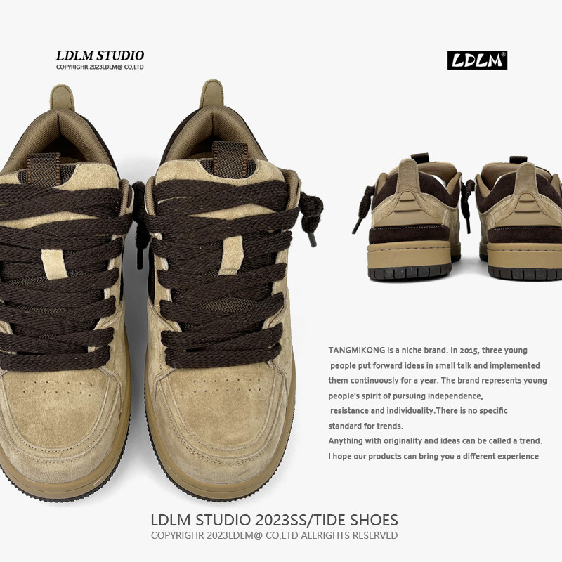 两点浪漫火星滑板鞋男鞋真皮透气运动休闲鞋厚底复古小众潮面包鞋,淘宝优惠券,粉丝福利购,淘宝优惠卷