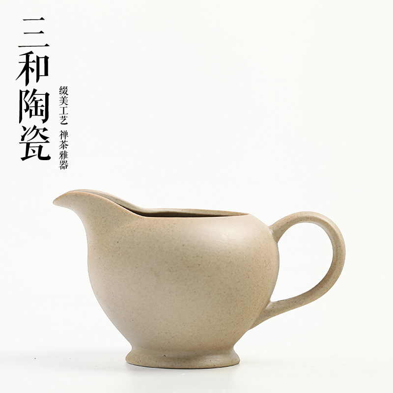 粗陶功夫茶具土陶公道杯陶瓷分茶器茶海茶壶茶漏过滤瓷配件包邮-图3