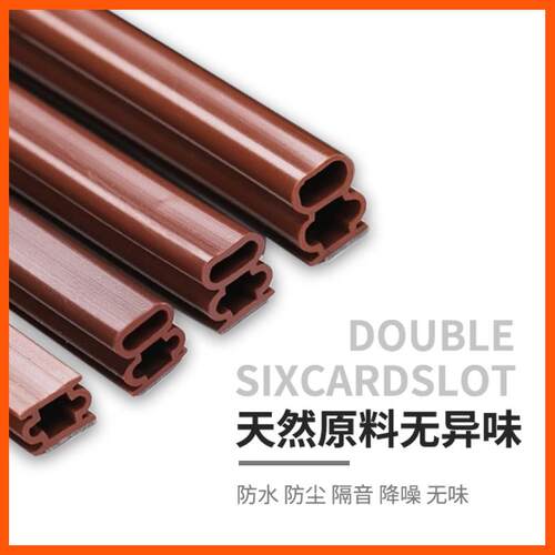 防盗门密封条防风隔音进户门缝挡风防撞胶条门窗缝隙防烟保暖硅胶 - 图2