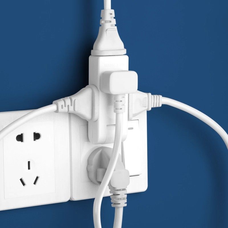 国标180可旋转插座转换器超薄款一转四插头电源插座转换器扩展器,淘宝优惠券,粉丝福利购,淘宝优惠卷