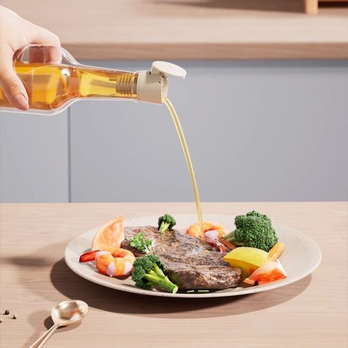 自动开合油壶嘴瓶口导流嘴调味瓶倒油嘴防尘帽瓶嘴厨房家用瓶盖子 - 图0