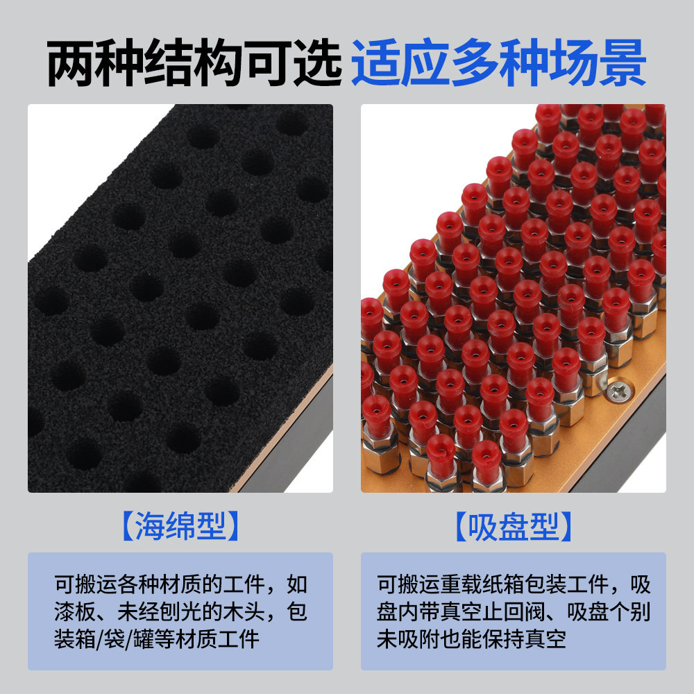 集成式真空海绵吸盘机械手ZWSA气动无痕重载码垛纸箱工业海绵吸具,淘宝优惠券,粉丝福利购,淘宝优惠卷