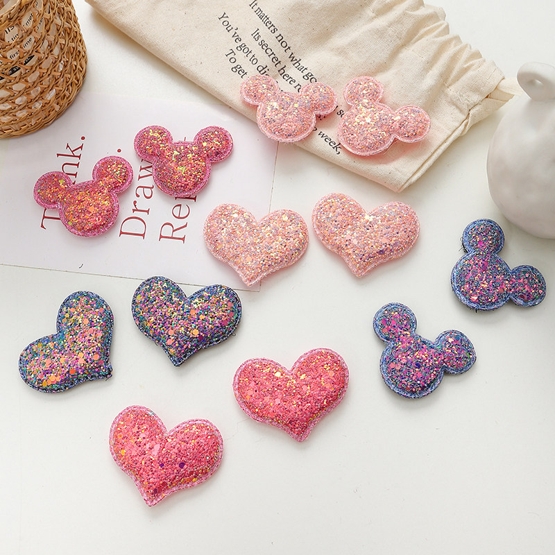 亮片爱心魔术贴女童彩色小号五角星发帖碎发神器可爱儿童宝宝发饰,淘宝优惠券,粉丝福利购,淘宝优惠卷