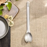 Кейт Кайси чистый титановый ложка длиннонокожие вилочные плита с легкой портативной портативной портативной портативной портативной портативной портативной вилкой