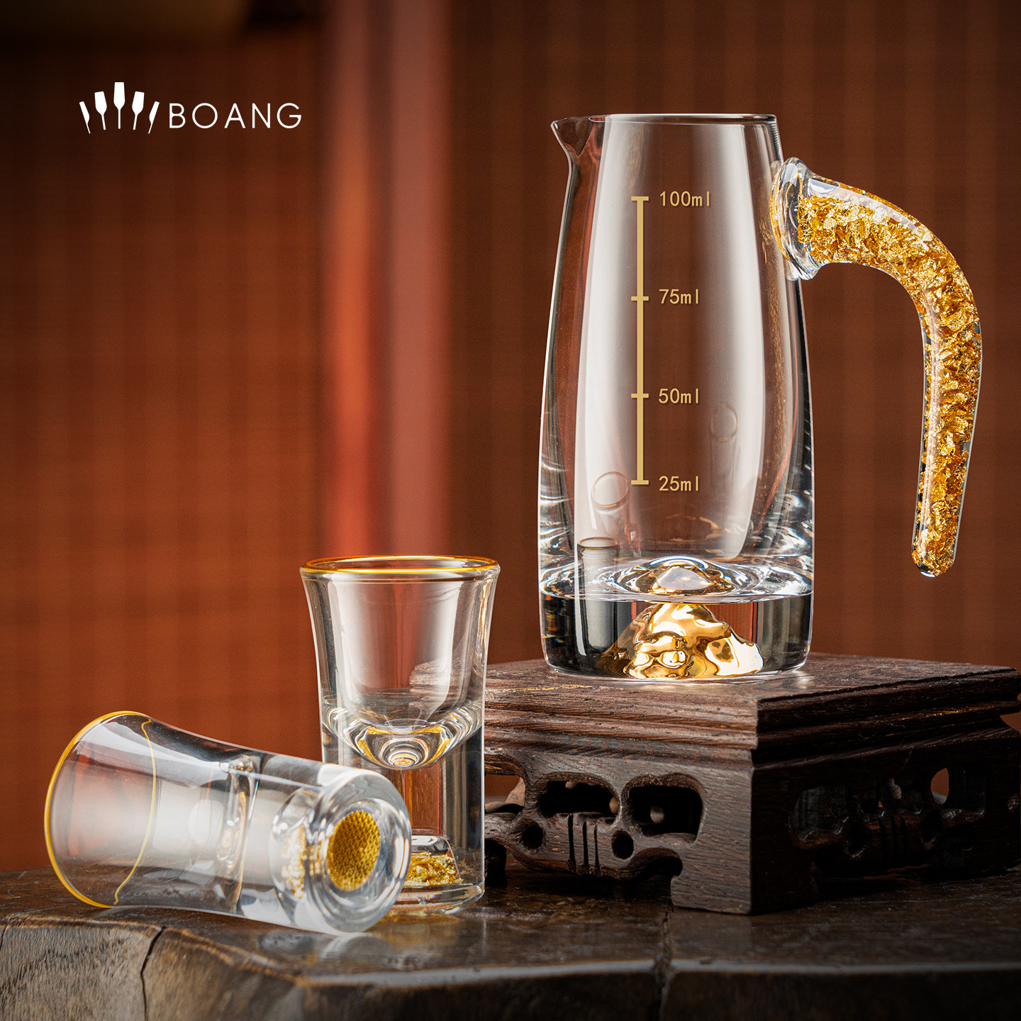 高端酒杯套装家用白酒杯礼盒装送父亲长辈生日礼物创意酒具礼品,淘宝优惠券,粉丝福利购,淘宝优惠卷