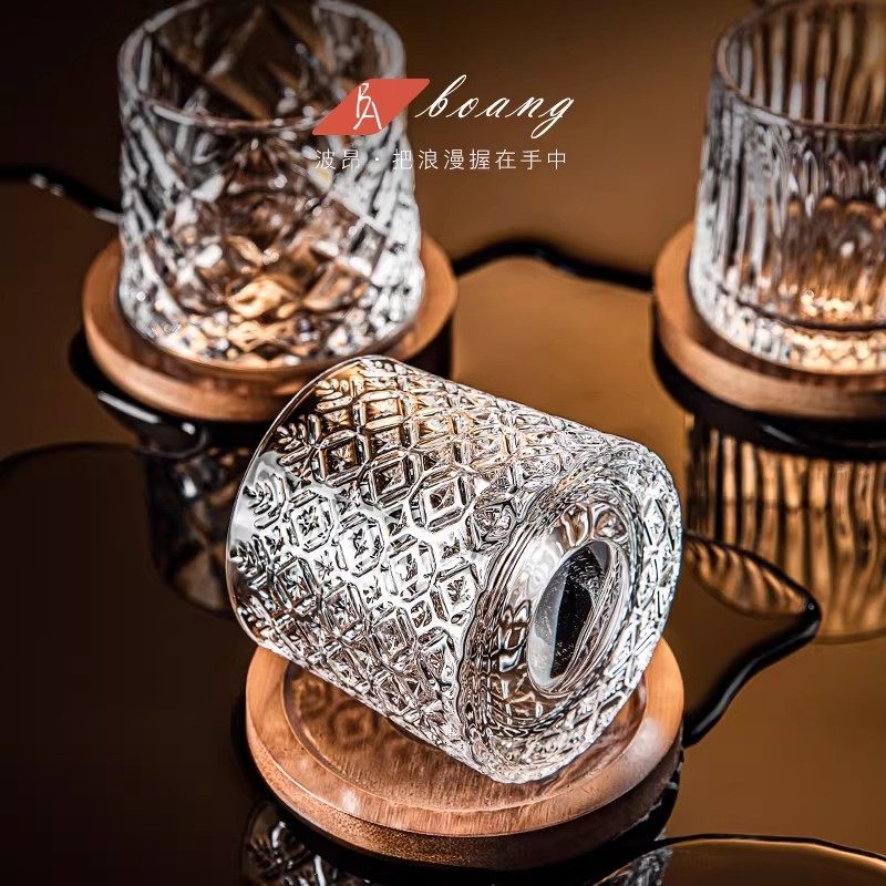 高档旋转威士忌杯礼盒装洋酒杯啤酒杯创意酒具送男友朋友生日礼物,淘宝优惠券,粉丝福利购,淘宝优惠卷