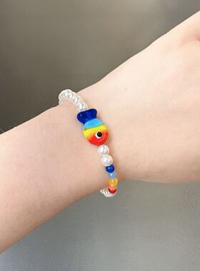 6.1韩国bonbon儿童饰品花朵猫咪手串手链