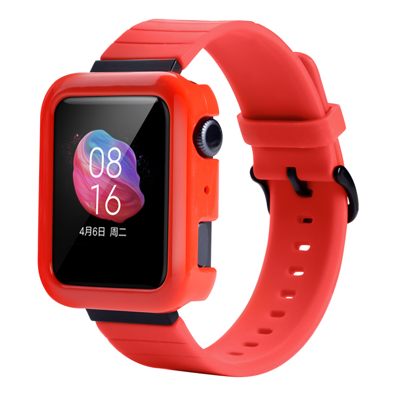 适用小米手表表带 小米watch标准/尊享版替换腕带WT01手表链MIUI for watch软硅胶手表带NFC版配件手带非原装 - 图0