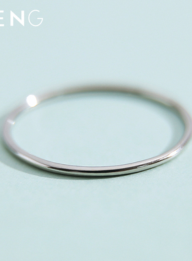 简约小细圈素圈戒指韩式光圈环款