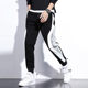 Clearance and pick up the bargain for foreign trade men's spring and autumn hoodies black and gray trendy brand casual sports loose tying harem pants