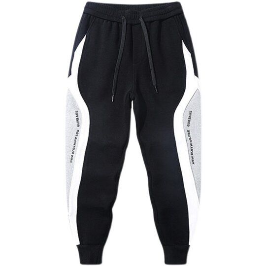 Clearance and pick up the bargain for foreign trade men's spring and autumn hoodies black and gray trendy brand casual sports loose tying harem pants