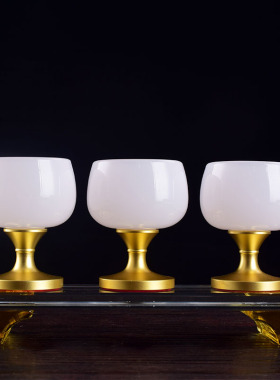 供佛拜神酒杯琉璃玉光供杯