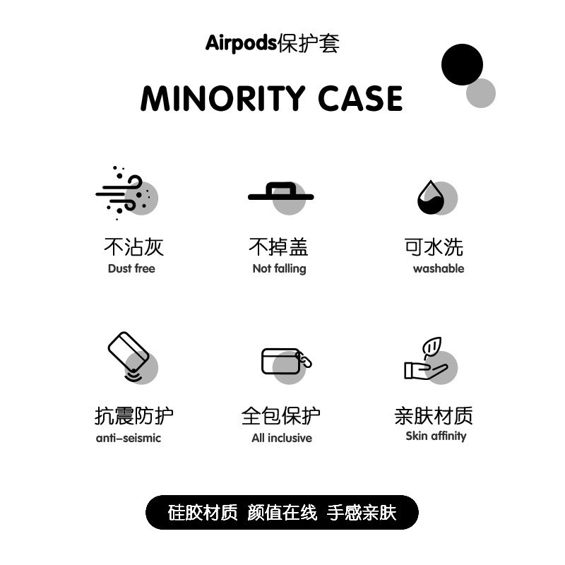 无线WIFI猫适用airpodspro2保护套苹果3蓝牙耳机套卡通透明二三代索尼XM5开盖发光VIVO TWS3华为pro3软壳clip - 图0