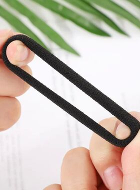 10/60/100pcs 4cm Black Hair Bands for Women Girls Hairband H