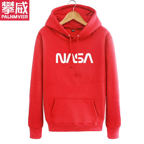 美国航天NASA宇航员航空卫衣男女连帽套头潮学生外套bf秋装 - 图0