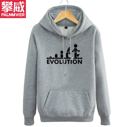 攀威LEGO EVOLUTION 搞笑 Sheldon Cooper机器人秋冬连帽卫衣外套 - 图0