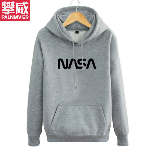 美国航天NASA宇航员航空卫衣男女连帽套头潮学生外套bf秋装 - 图3