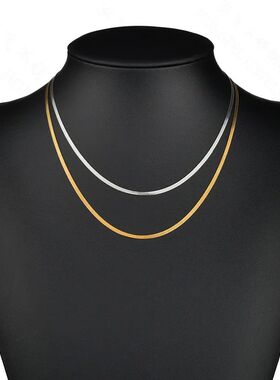 Hip Hop Snake Chain Necklace for Men Women Punk 2 To 3 MM St