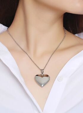 Vnox Romantic Heart Photo Frame Necklaces for Women Gifts Ca