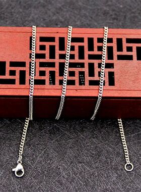Price Width 1.9/2.3MM Stainless Steel Side Chain Necklace Fi
