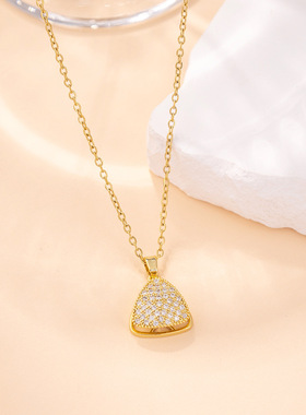 Women's Titanium Steel Necklace High-end Sense Necklace Pend