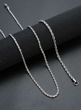 Low price width 3MM 316L stainless steel twisted rope chain