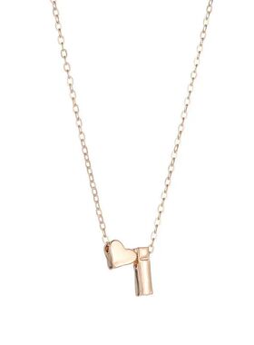 SUMENG Fashion Tiny Heart Dainty Initial Necklace Gold Silve