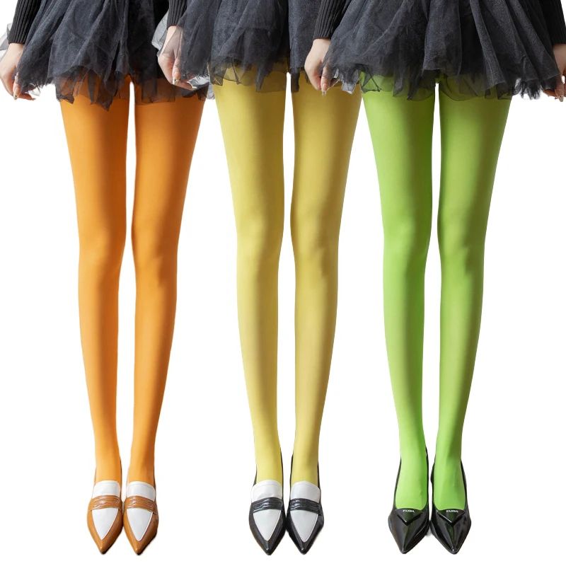 2025 New Spring Women's 80D Denier Velvet Opaque Tights Ladi - 图1