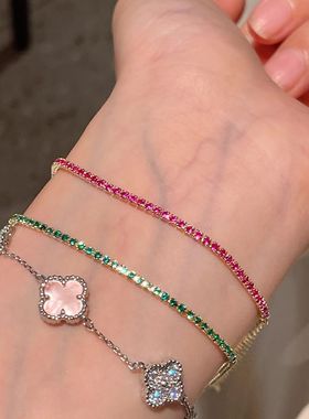 2mm Adjustable Multicolor Tennis Bracelets for Women Ladies