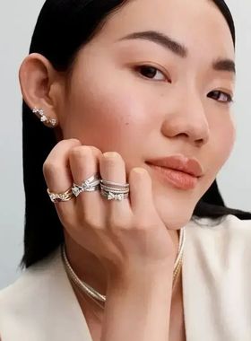 Vintage Moissanite Rings 925 Sterling Silver 6 Claws Cubic Z