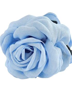 1pc Rose fabric flower claw clip, Amazon popular hair access