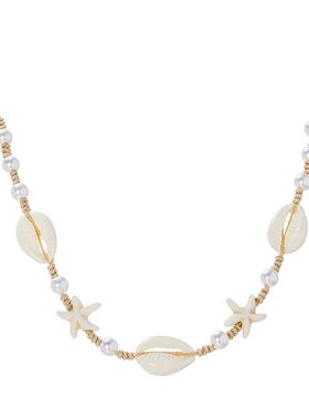 1 piece of resin shell necklace for vacation beach wind, tur