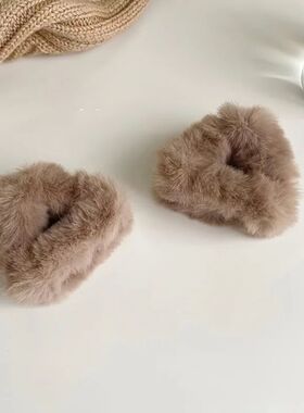 Cute Plush Cat Ear Clips for Women Adorable Fluffy Hair Acce